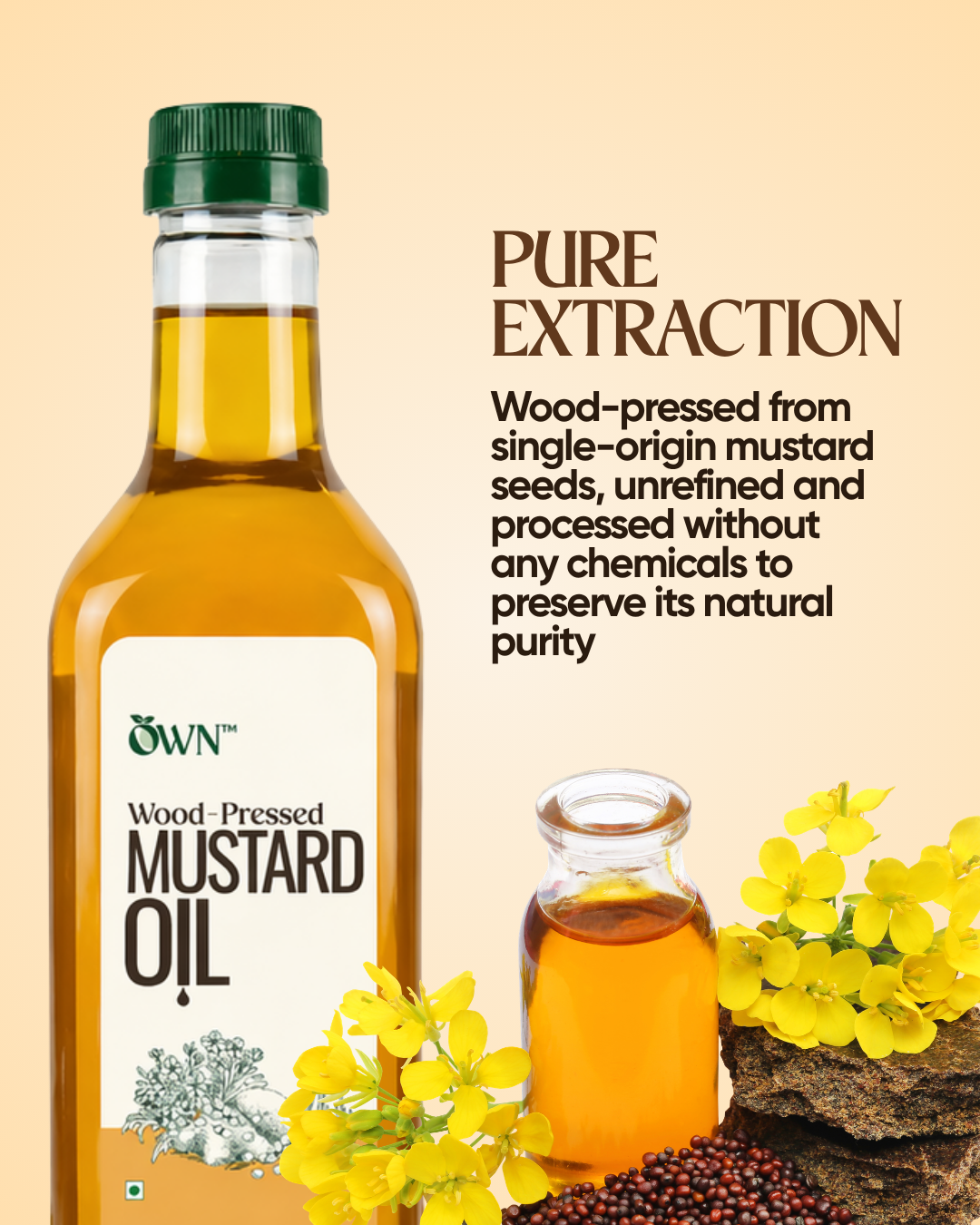 Black Mustard Oil | Wood-Pressed