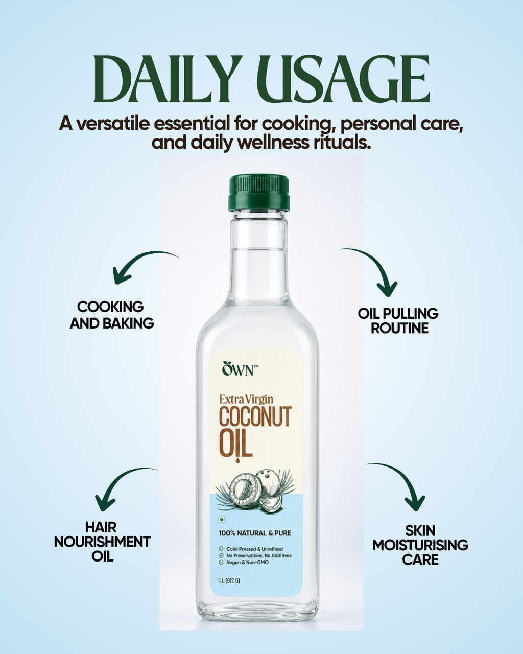 Coconut Oil, Wood-Pressed, Unrefined
