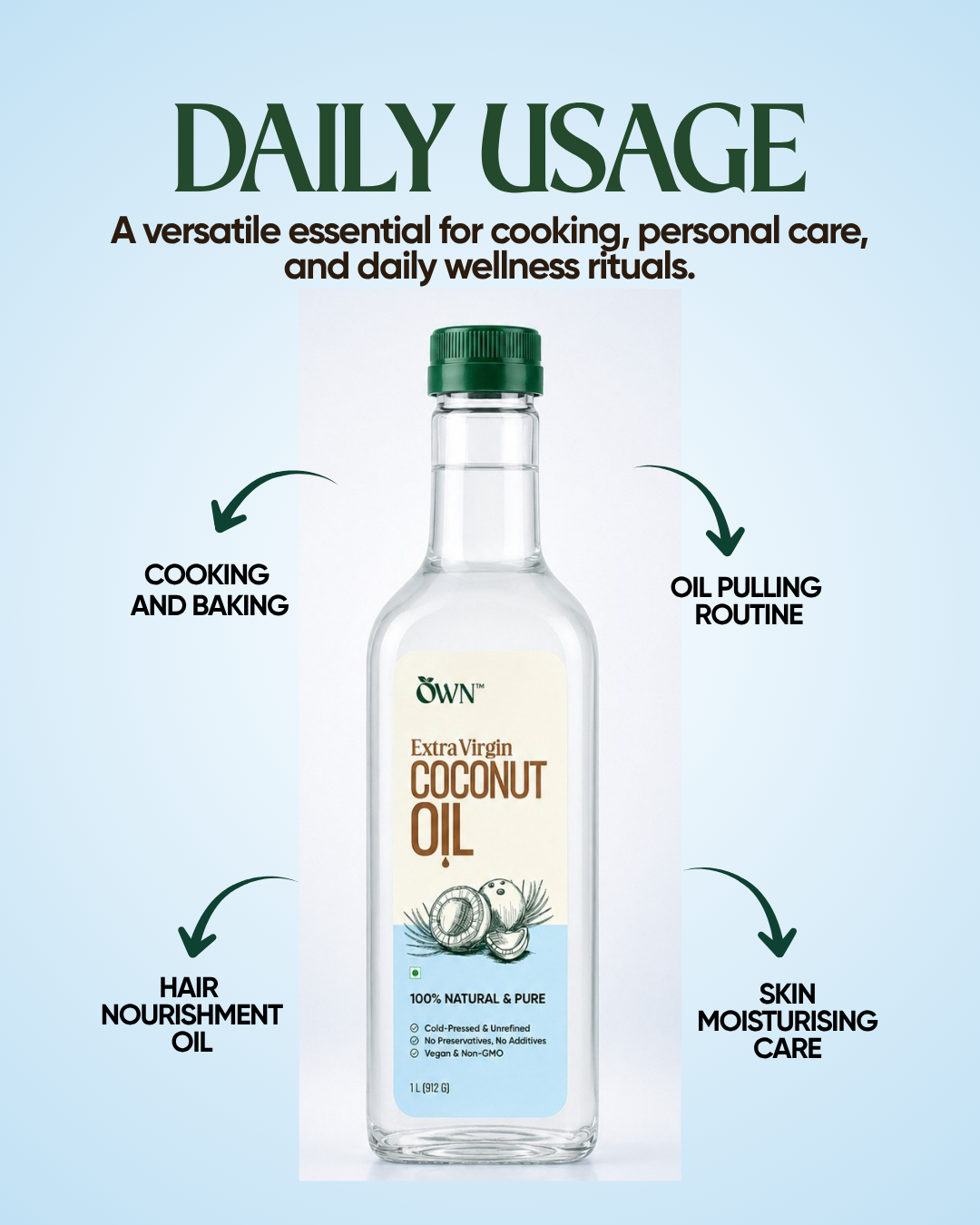 Coconut Oil, Wood-Pressed, Unrefined