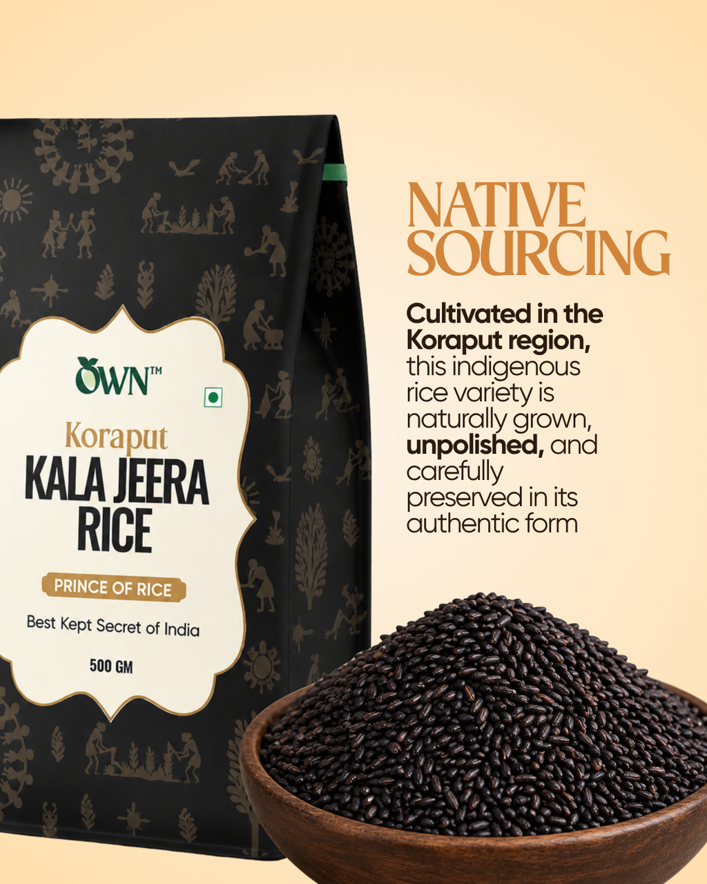 Koraput Kala Jeera Rice (Aromatic Indigenous Rice)