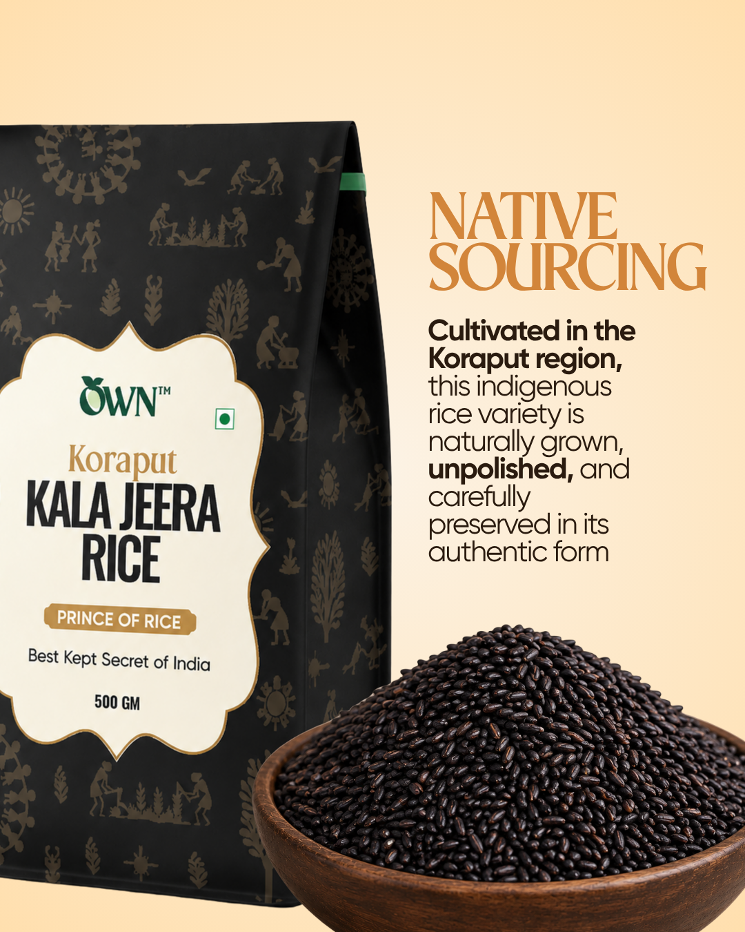 Koraput Kala Jeera Rice (Aromatic Indigenous Rice)