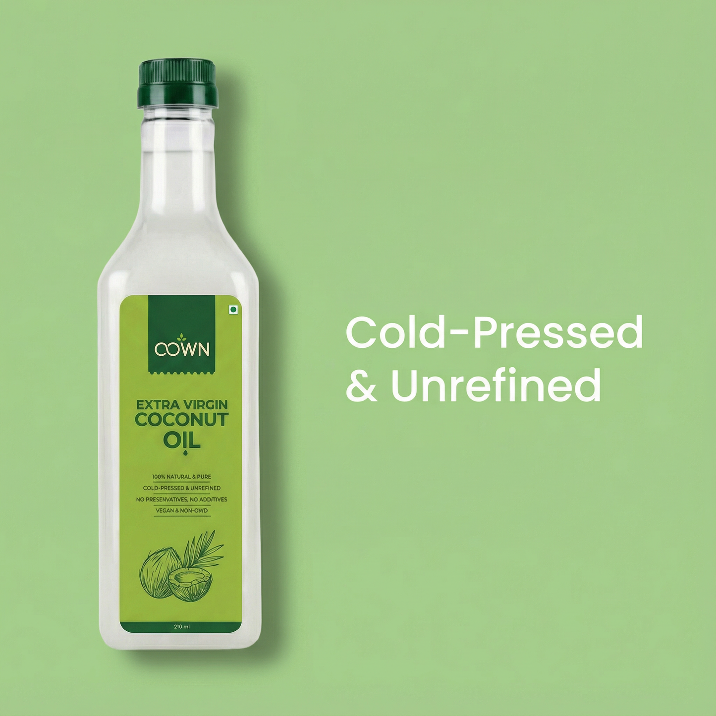 Coconut Oil, Wood-Pressed, Unrefined