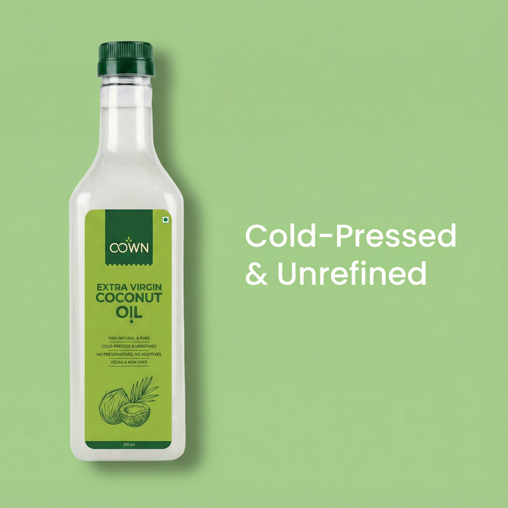 Coconut Oil, Wood-Pressed, Unrefined