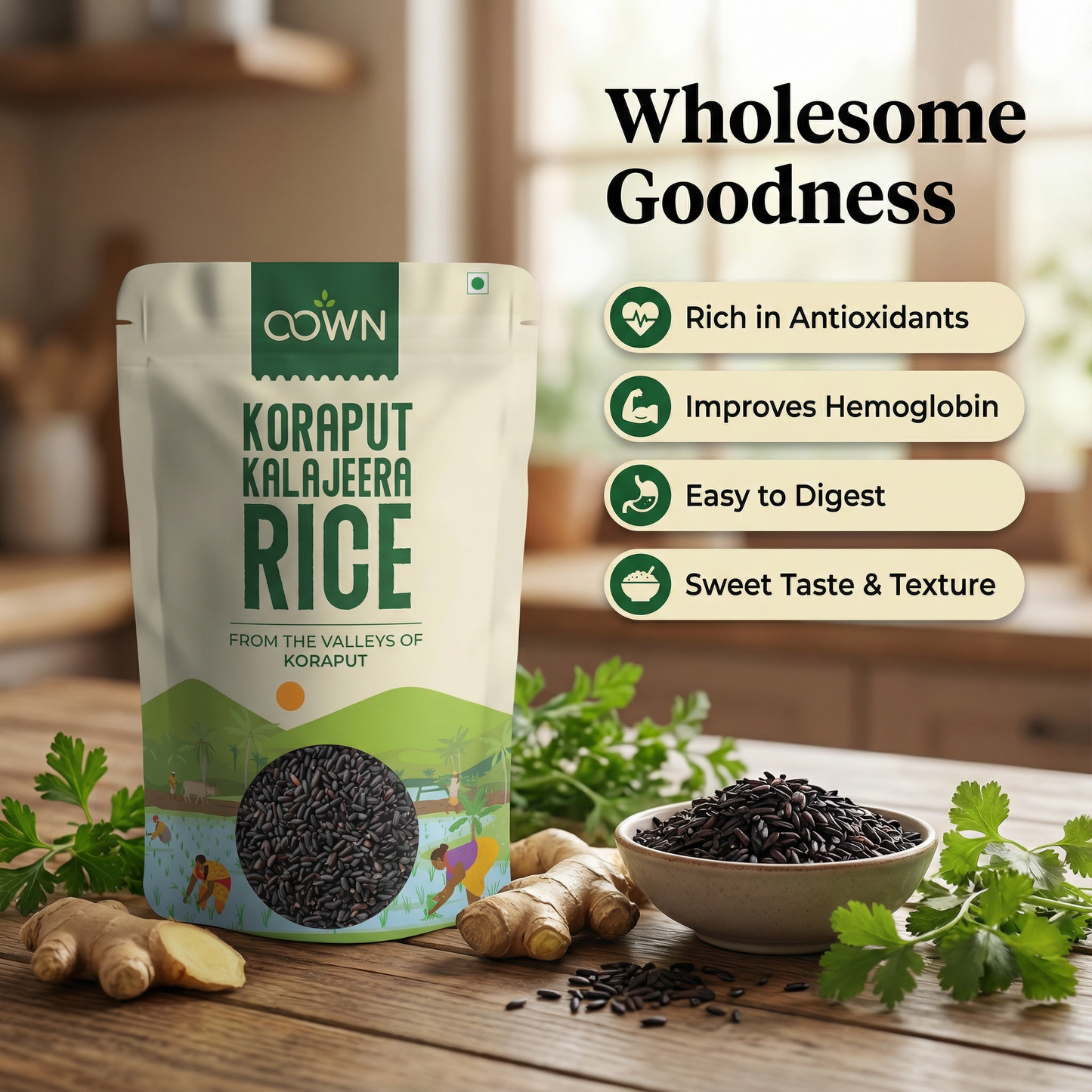 Koraput Kala Jeera Rice (Aromatic Indigenous Rice)