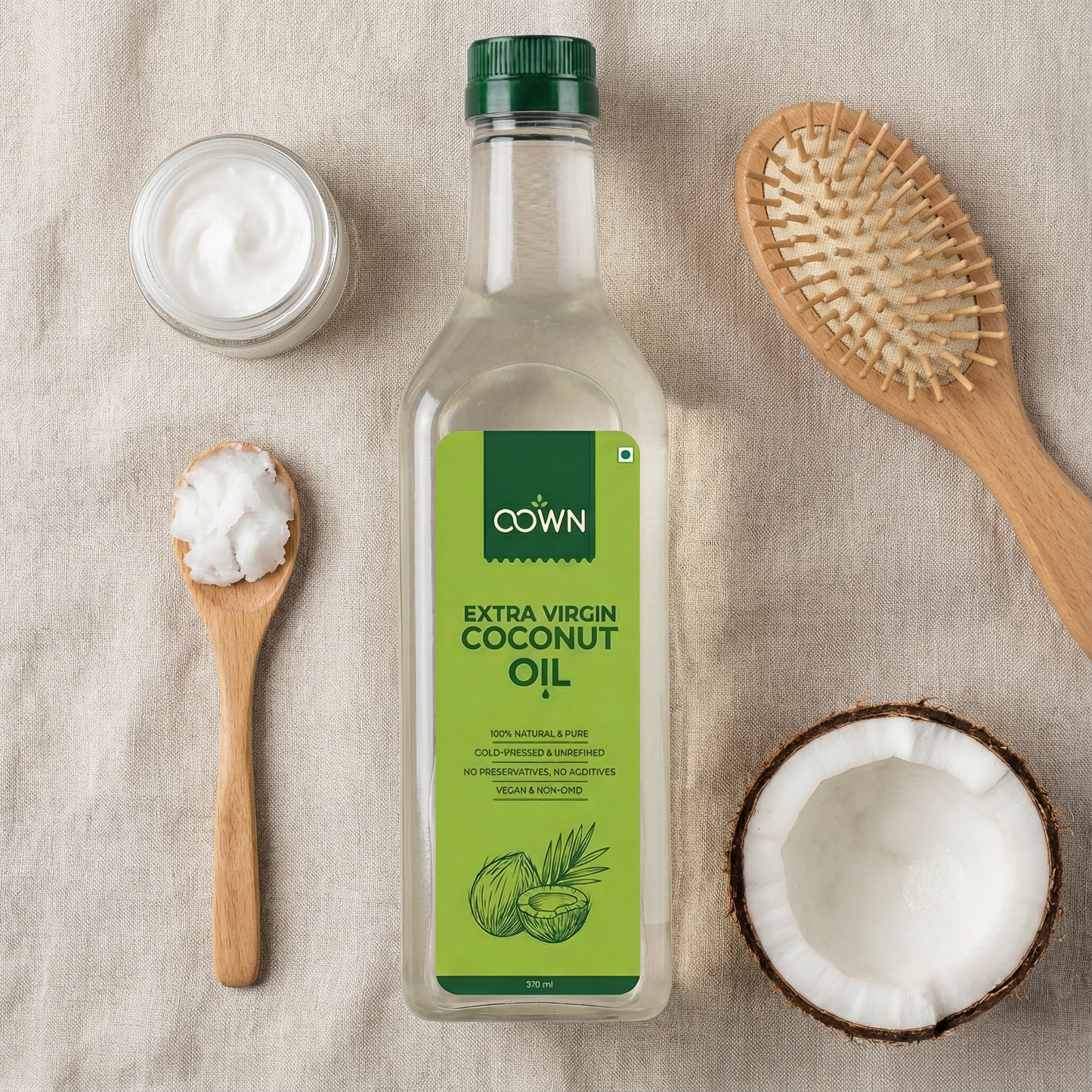 Coconut Oil, Wood-Pressed, Unrefined