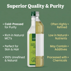 Coconut Oil, Wood-Pressed, Unrefined