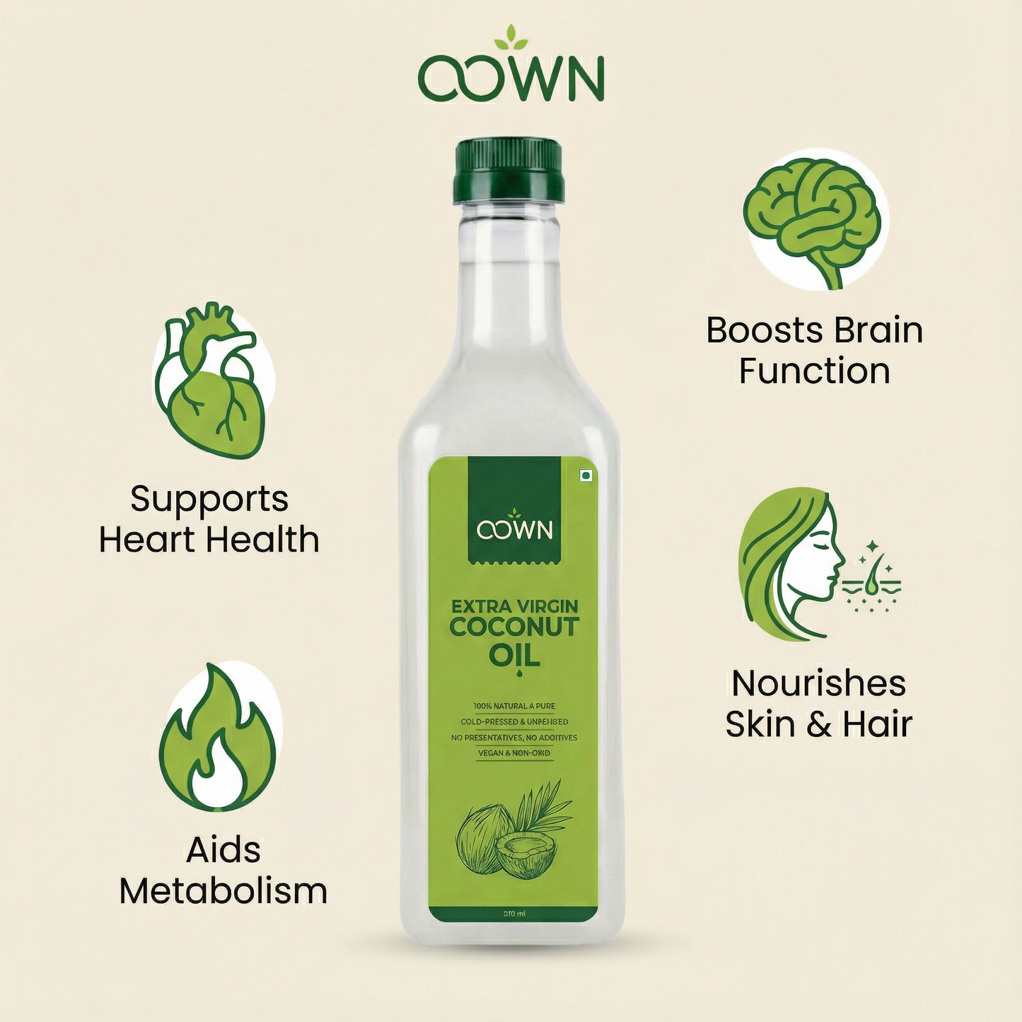 Coconut Oil, Wood-Pressed, Unrefined