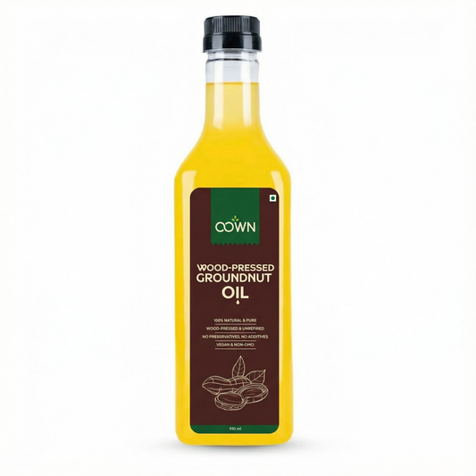 Pure Groundnut Oil, Wood-Pressed