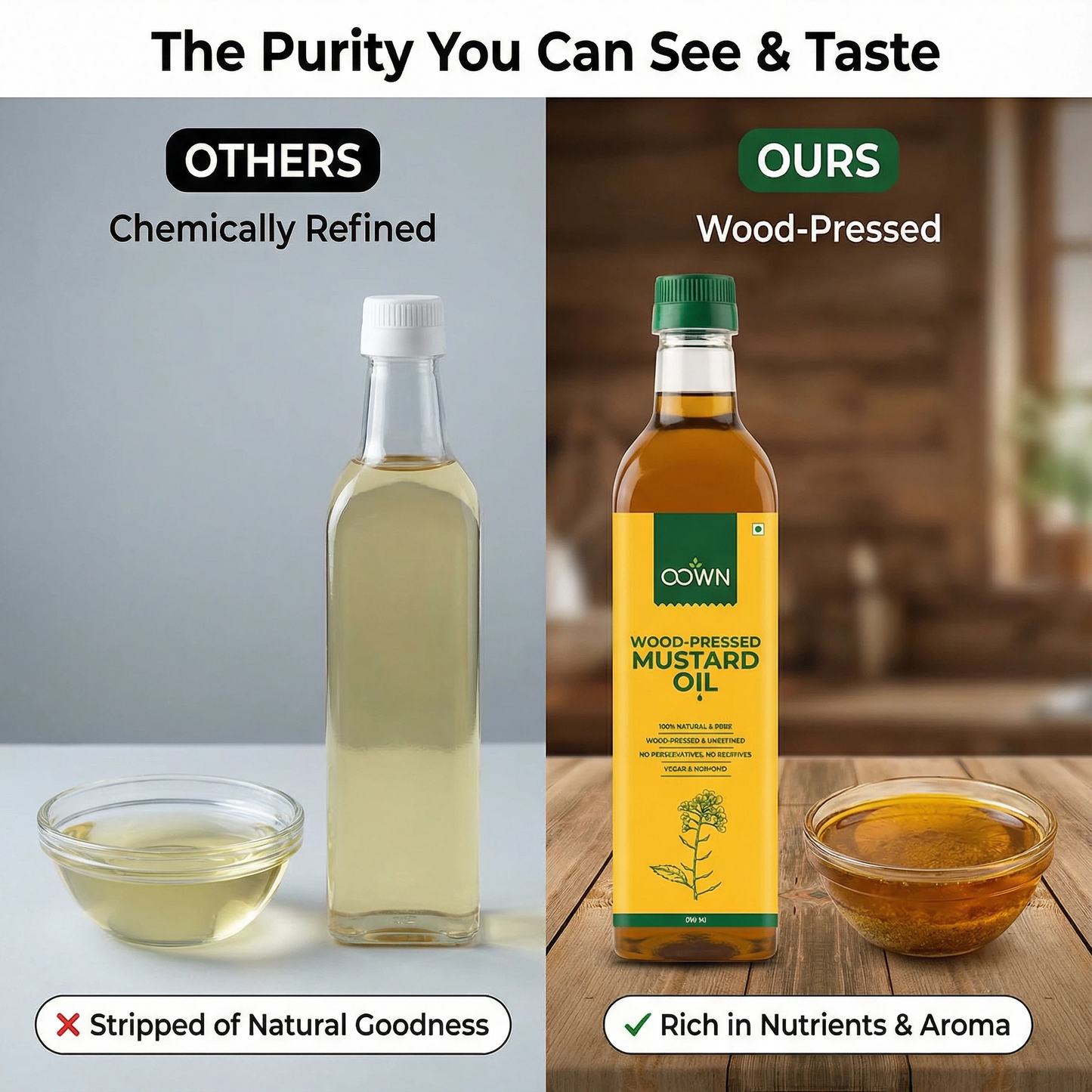 Black Mustard Oil | Wood-Pressed