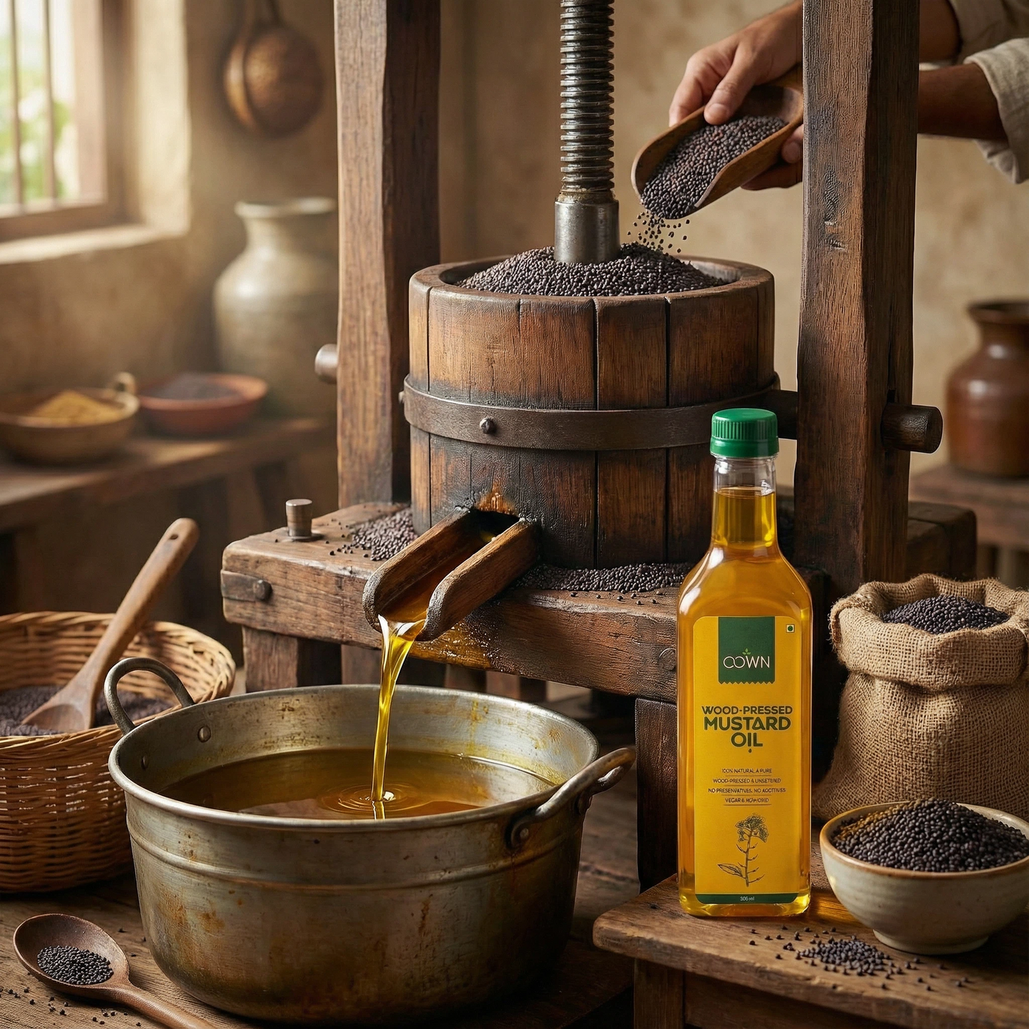 Black Mustard Oil | Wood-Pressed