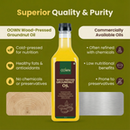Pure Groundnut Oil, Wood-Pressed